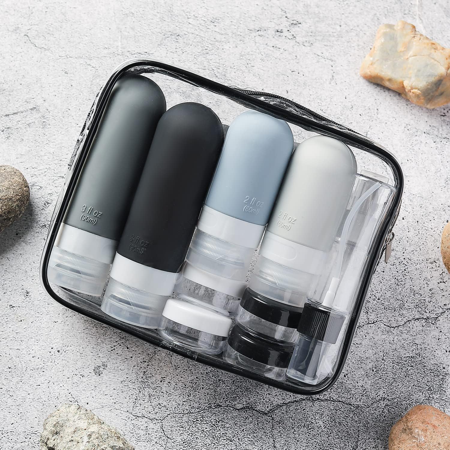 Dry Shampoo Travel - 16Pcs 여행 용기 누출 방지 실리콘