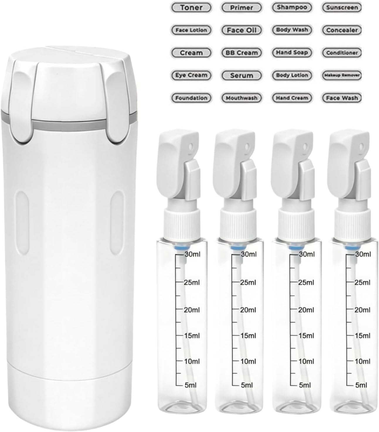 Dry Shampoo Travel - 4 in 1 여행용 디스펜서 휴대용