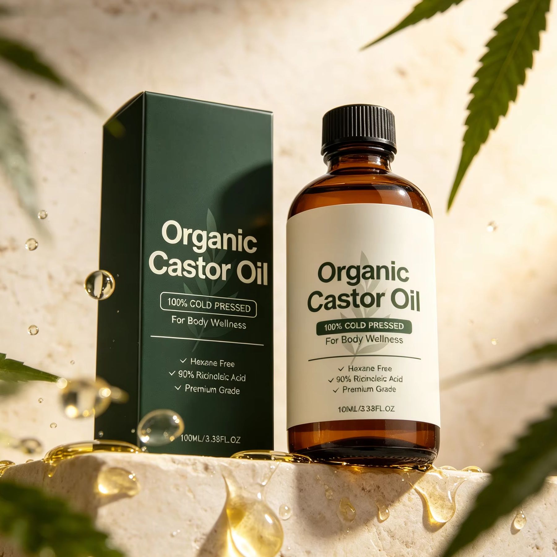 유기농 캐스터 오일 냉압착 딥 하이드레이션 탄력있는 피 - Castor Oil Cold Press 리뷰 및 가격