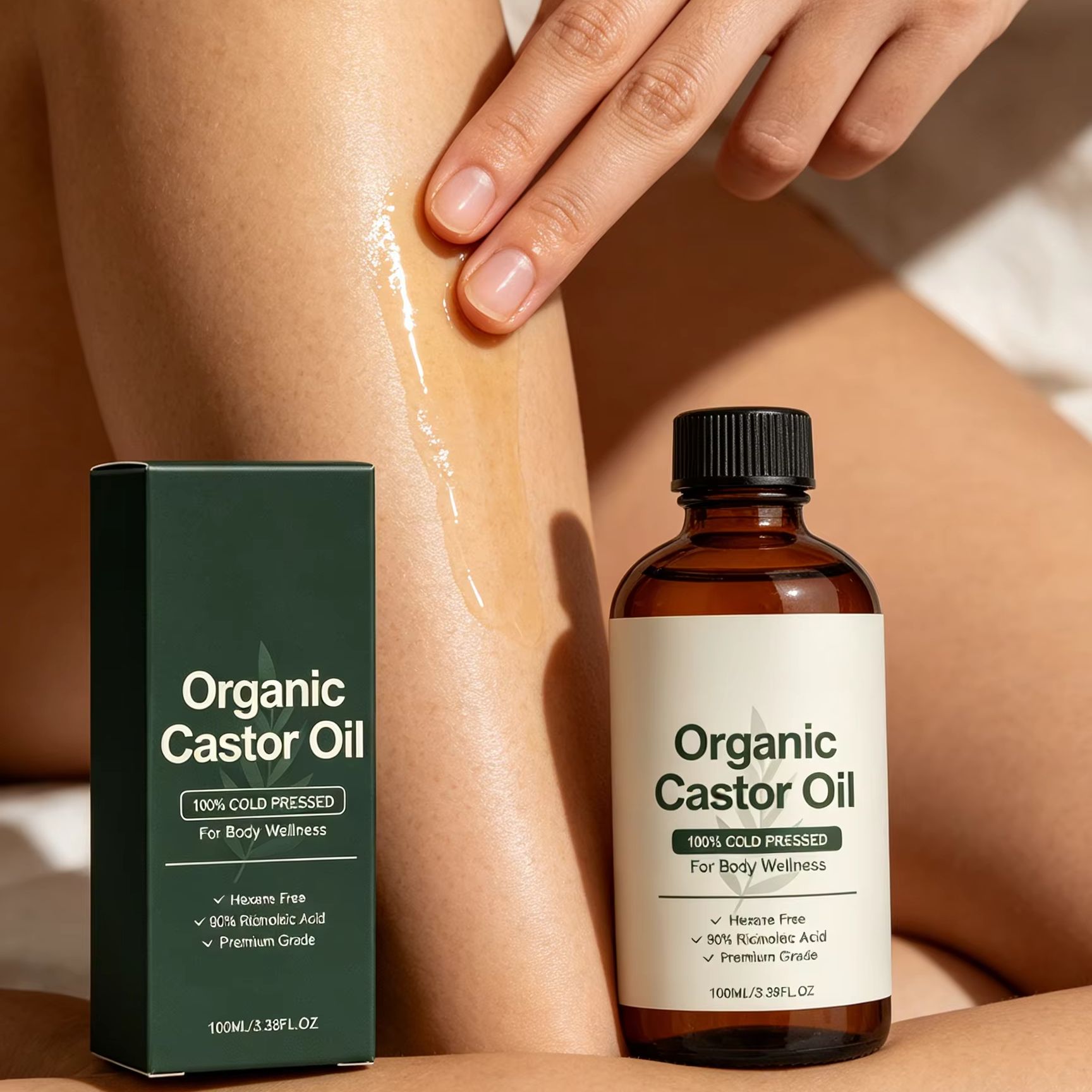유기농 캐스터 오일 냉압착 딥 하이드레이션 탄력있는 피 - Castor Oil Cold Press 리뷰 및 가격