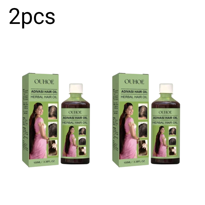 1/2개 100ml 헤어 성장 오일 인도 아디바시 허브 - Hair Care India 리뷰 및 가격