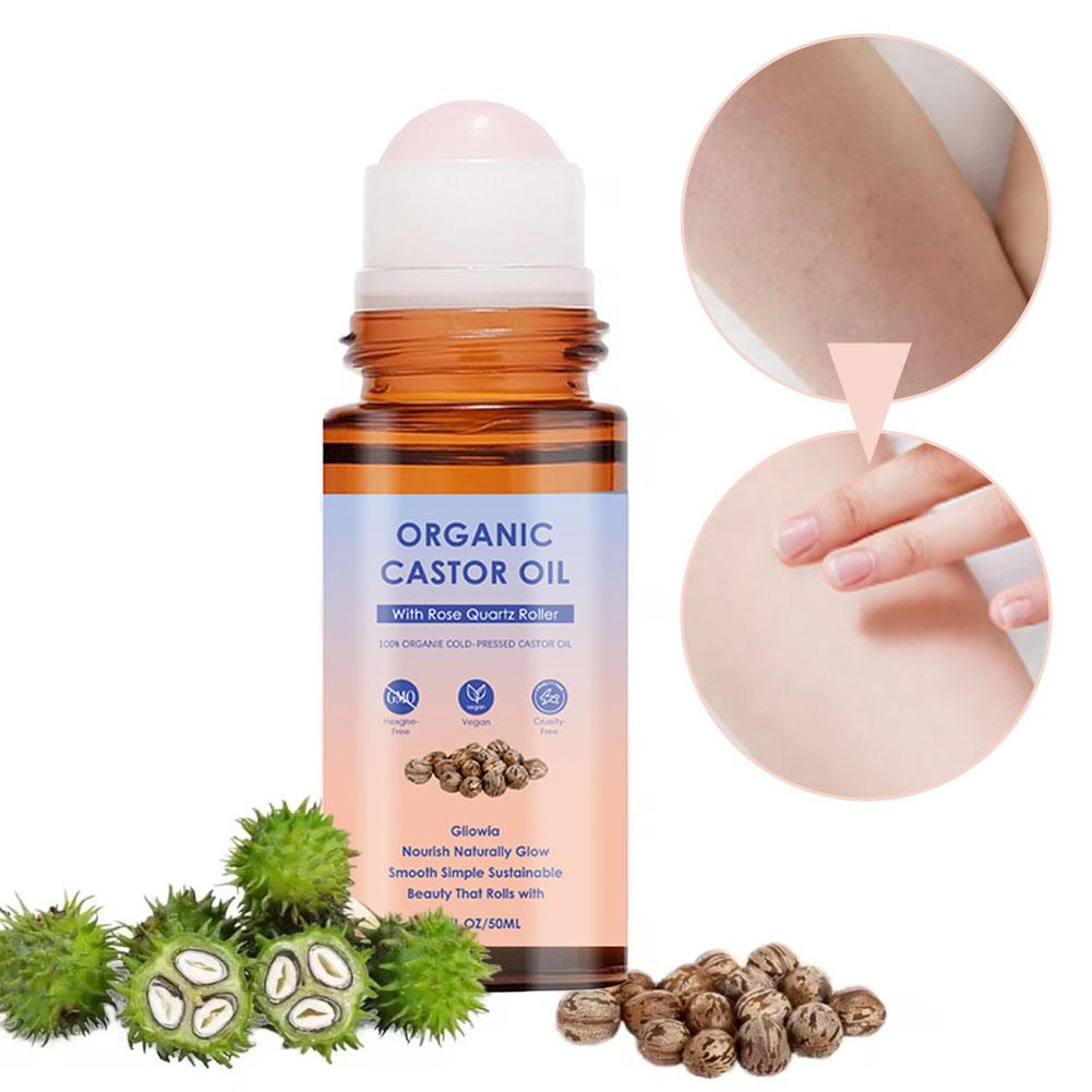 50ml 유기농 캐스터 오일 로즈 쿼츠 롤러볼 보습 피 - Castor Oil Cold Press 리뷰 및 가격