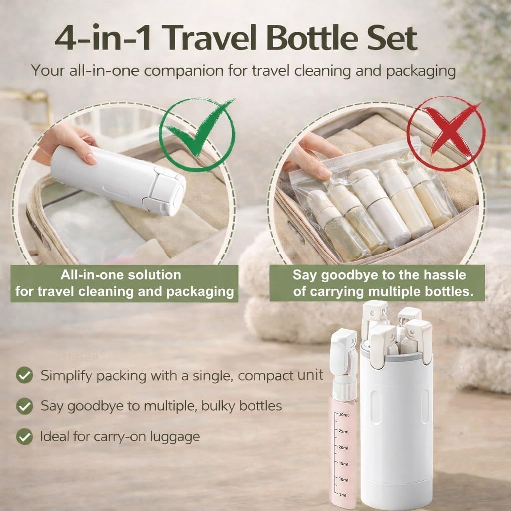 4 in 1 여행용 디스펜서 휴대용 여행용 병 누수 방 - Dry Shampoo Travel 리뷰 및 가격