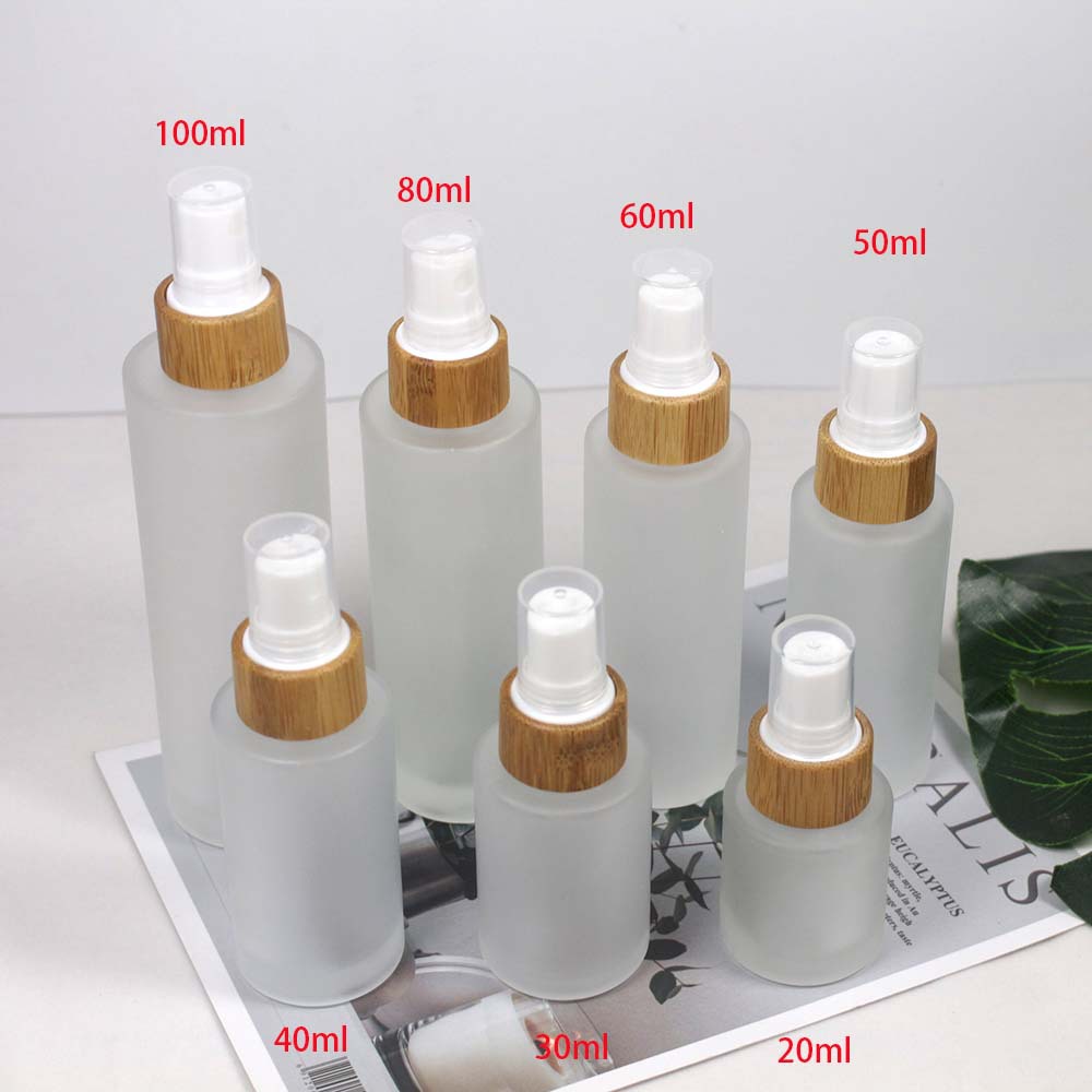 천연 대나무 향수 병 젖빛 유리 빈 크림 로션 항아리  - Dry Shampoo Travel 리뷰 및 가격