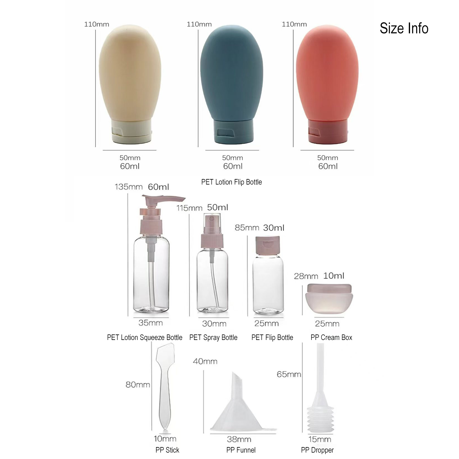 11팩 누수 방지 여행용 병 세트 세면용품 플라스틱 용 - Dry Shampoo Travel 리뷰 및 가격