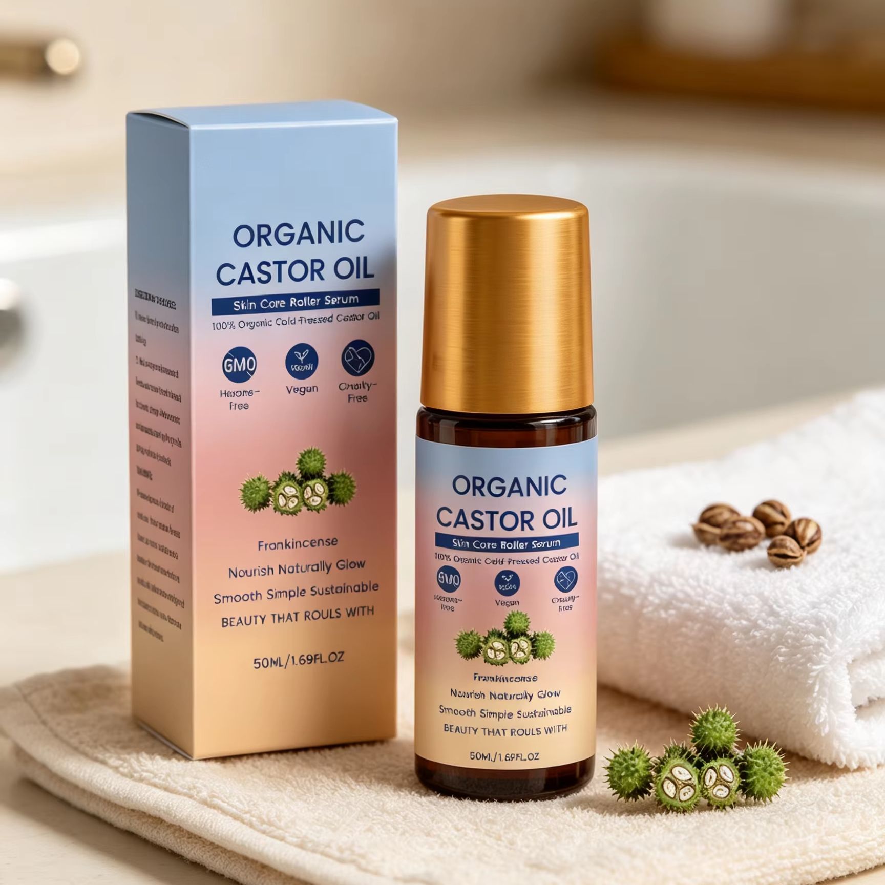 유기농 캐스터 오일 롤온 냉압착 건성 피부 리프팅 탄력 - Castor Oil Cold Press 리뷰 및 가격